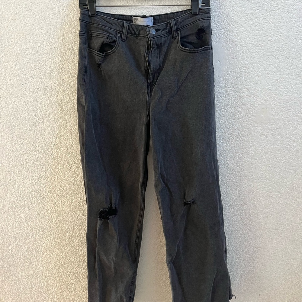 rsq wide leg ripped jeans